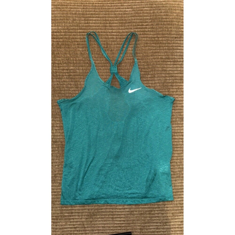Nike Dri-FIT Women’s Turquoise Lightweight Racerback Running Tank Top S